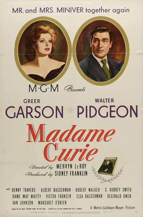 the movie poster: Madame Curie (1943) ver2