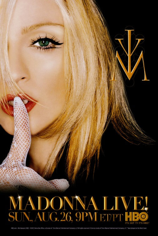 1000 piece jigsaw puzzle for tv poster: Madonna Live!