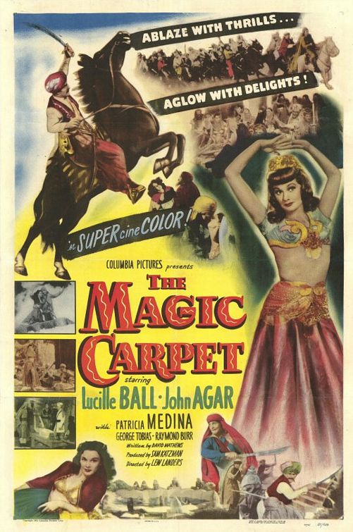 the movie poster: The Magic Carpet (1951)