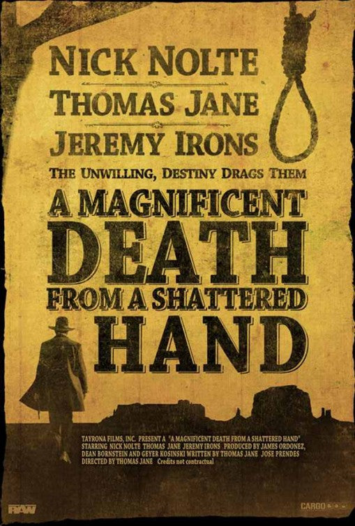 1000 piece jigsaw puzzle for the movie poster: A Magnificent Death from a Shattered Hand (2014)