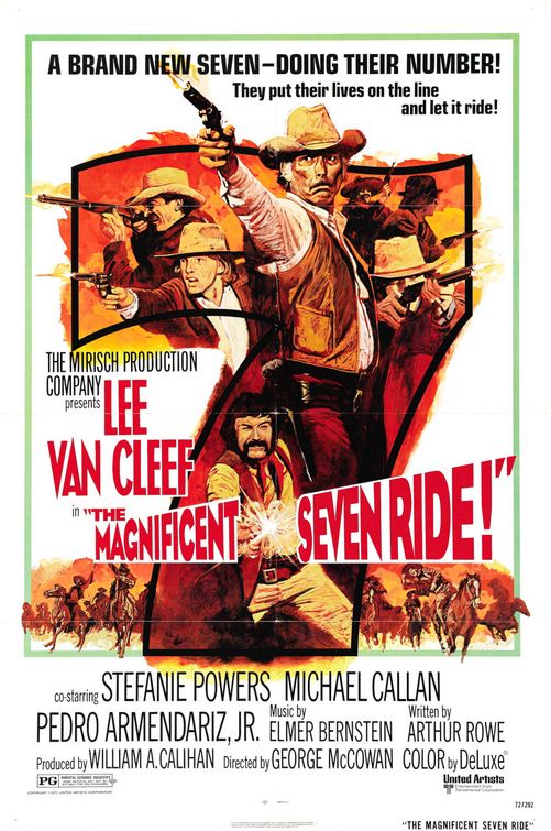 the movie poster: The Magnificent Seven Ride! (1972)