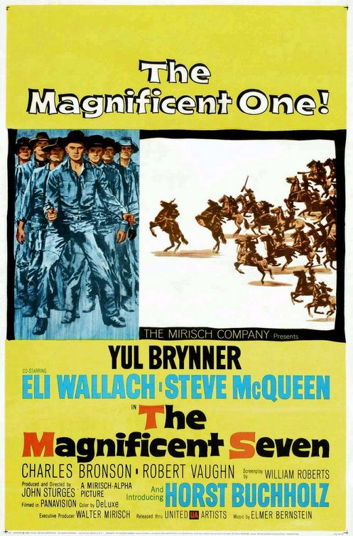 the movie poster: The Magnificent Seven (1960) ver2