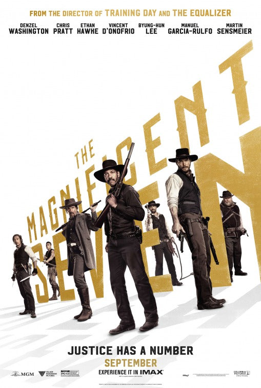 1000 piece jigsaw puzzle for the movie poster: The Magnificent Seven (2016) ver3