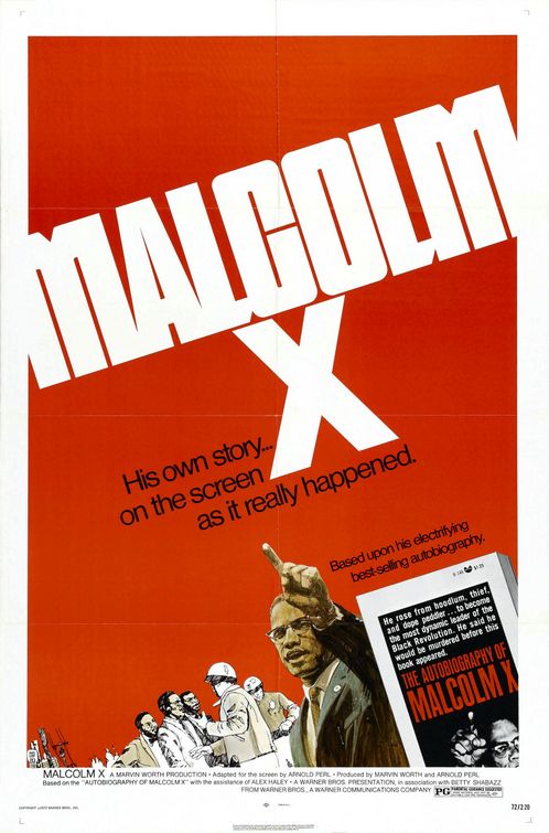 the movie poster: Malcolm X (1972)