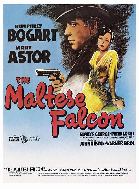 the movie poster: The Maltese Falcon (1941)