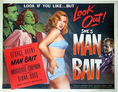the movie poster: Man Bait (1952) ver2