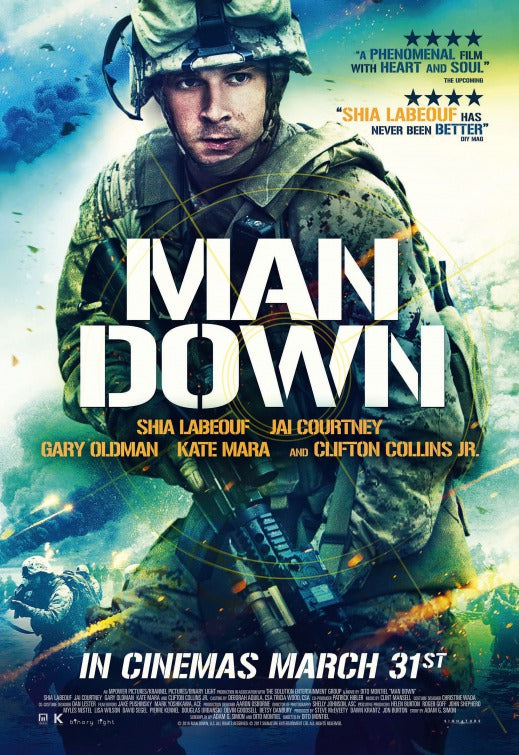 1000 piece jigsaw puzzle for the movie poster: Man Down (2016) ver3