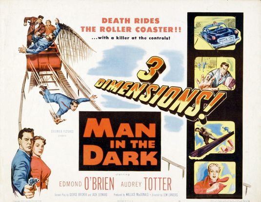 the movie poster: Man in the Dark (1953) ver2