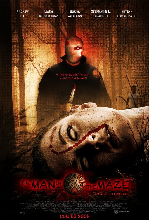 1000 piece jigsaw puzzle for the movie poster: The Man in the Maze (2010)