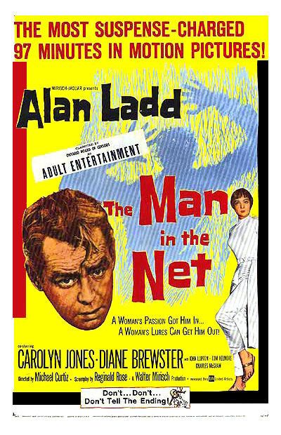 the movie poster: The Man in the Net (1959)