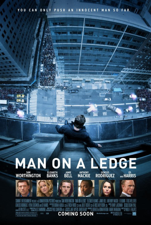 1000 piece jigsaw puzzle for the movie poster: Man on a Ledge (2012)