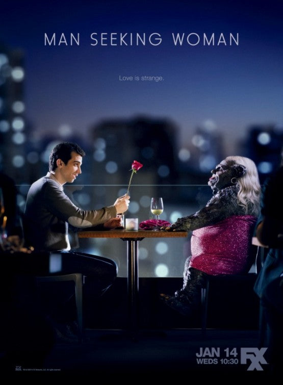 1000 piece jigsaw puzzle for tv poster: Man Seeking Woman