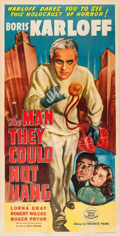 1000 piece jigsaw puzzle for the movie poster: The Man They Could Not Hang (1939)