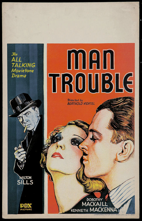 1000 piece jigsaw puzzle for the movie poster: Man Trouble (1930)