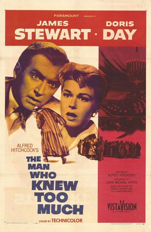 the movie poster: The Man Who Knew Too Much (1956)