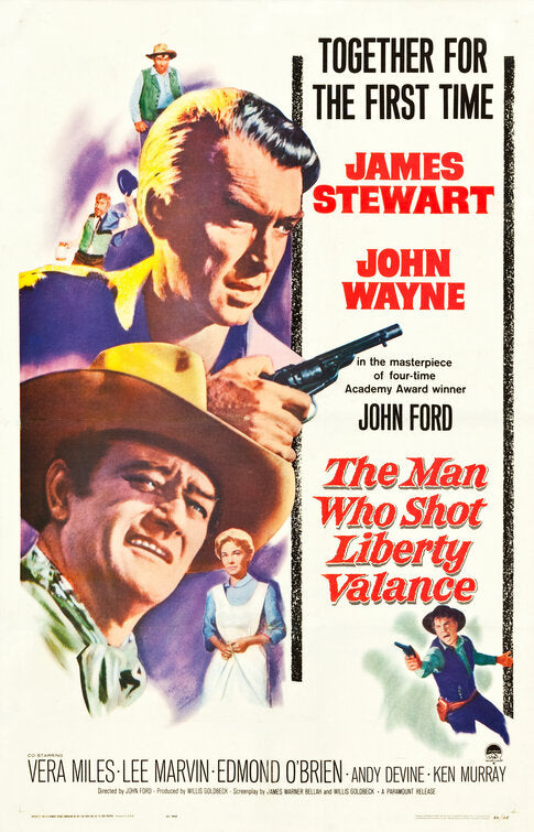 1000 piece jigsaw puzzle for the movie poster: The Man Who Shot Liberty Valance (1962)