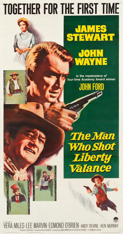 1000 piece jigsaw puzzle for the movie poster: The Man Who Shot Liberty Valance (1962) ver2