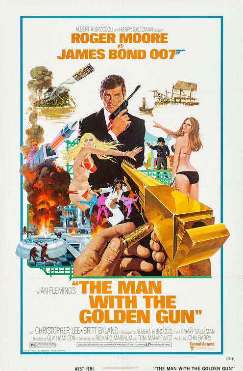 the movie poster: The Man With the Golden Gun (1974) ver1