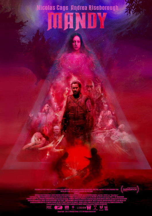 1000 piece jigsaw puzzle for the movie poster: Mandy (2018)