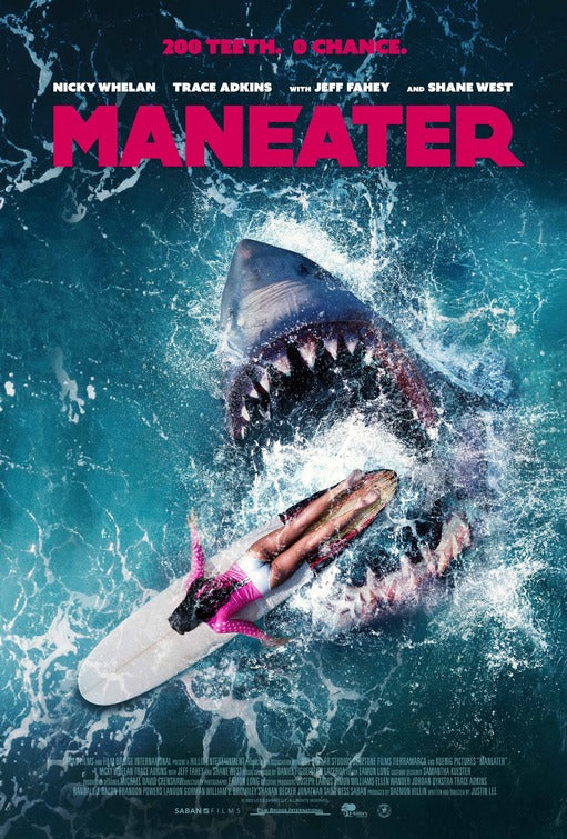 1000 piece jigsaw puzzle for the movie poster: Maneater (2022)