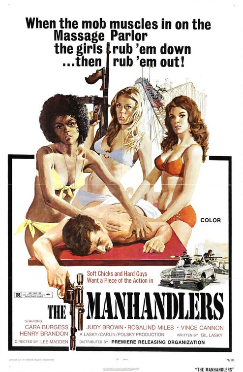 the movie poster: The Manhandlers (1975)