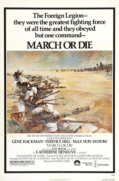 the movie poster: March or Die (1977) ver1