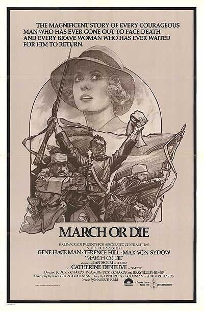 the movie poster: March or Die (1977) ver2