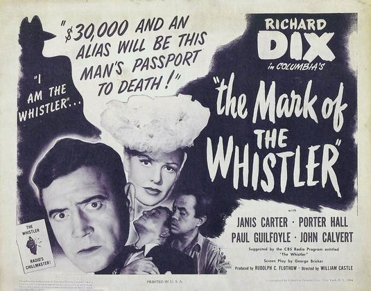 the movie poster: The Mark of the Whistler (1944)