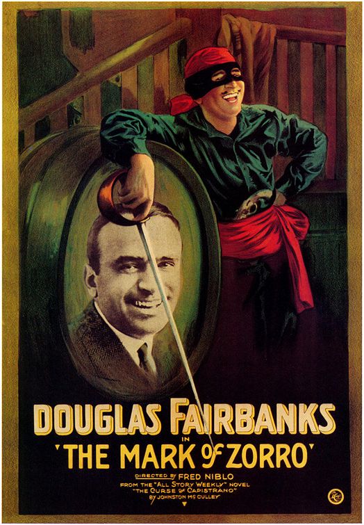 the movie poster: The Mark of Zorro (1920)