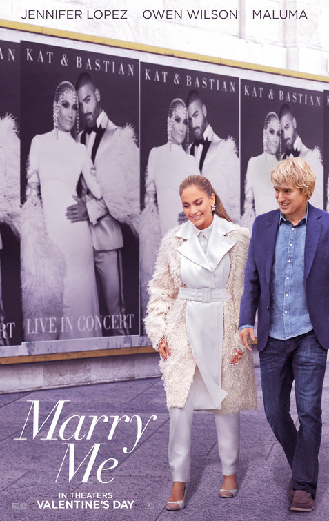 1000 piece jigsaw puzzle for the movie poster: Marry Me (2022)