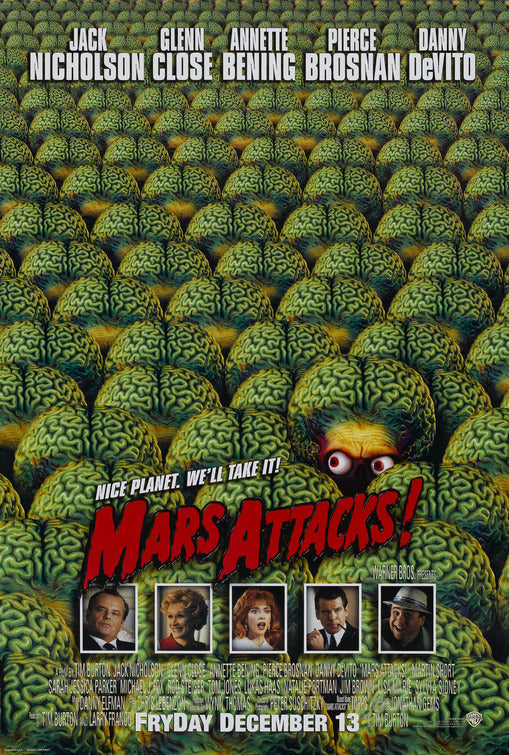the movie poster: Mars Attacks! (1996) ver1