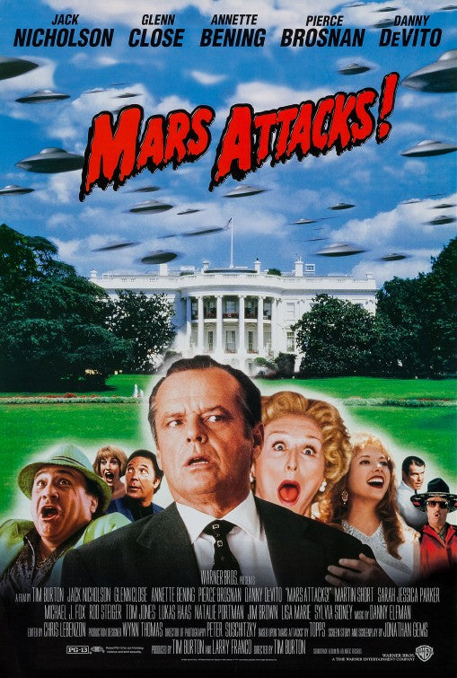 the movie poster: Mars Attacks! (1996) ver2
