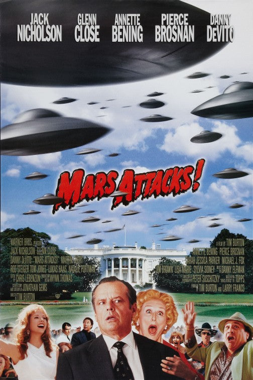 1000 piece jigsaw puzzle for the movie poster: Mars Attacks! (1996) ver5