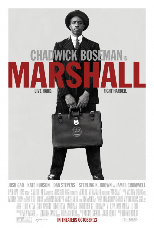 1000 piece jigsaw puzzle for the movie poster: Marshall (2017)