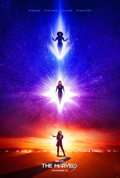 1000 piece jigsaw puzzle for the movie poster: The Marvels (2023)