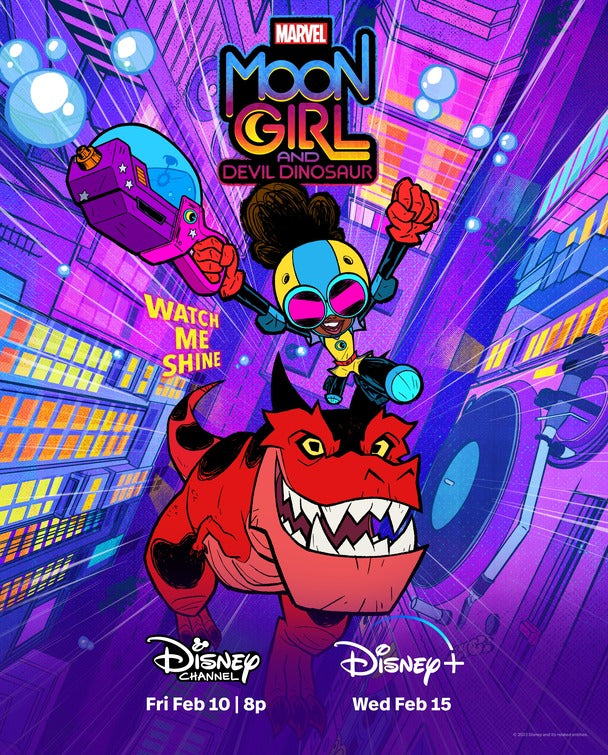 1000 piece jigsaw puzzle for tv poster: Moon Girl and Devil Dinosaur, ver2