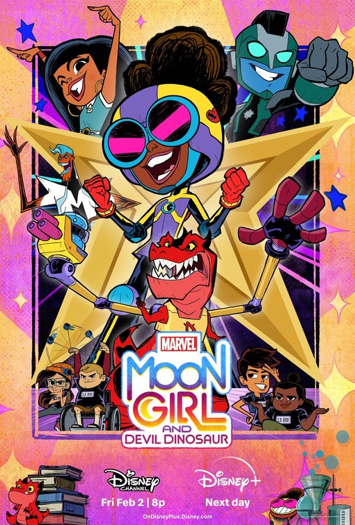 1000 piece jigsaw puzzle for tv poster: Moon Girl and Devil Dinosaur, ver7