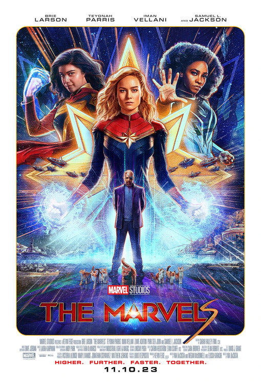 1000 piece jigsaw puzzle for the movie poster: The Marvels (2023) ver2