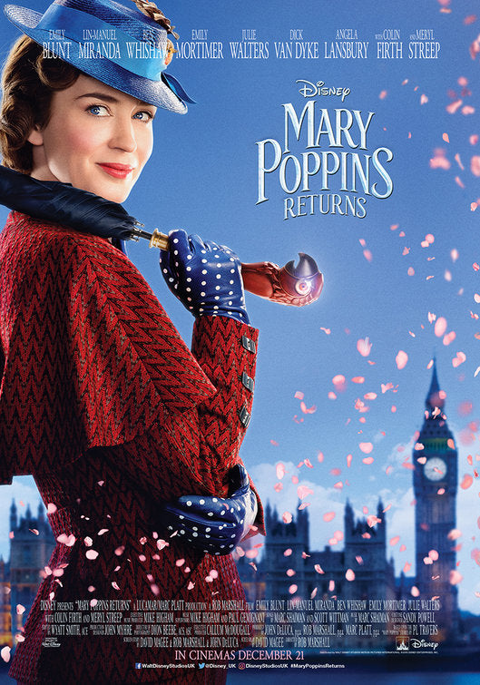1000 piece jigsaw puzzle for the movie poster: Mary Poppins Returns (2018) ver4