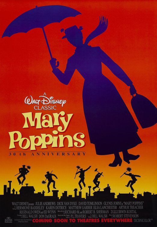 the movie poster: Mary Poppins (1964) ver4