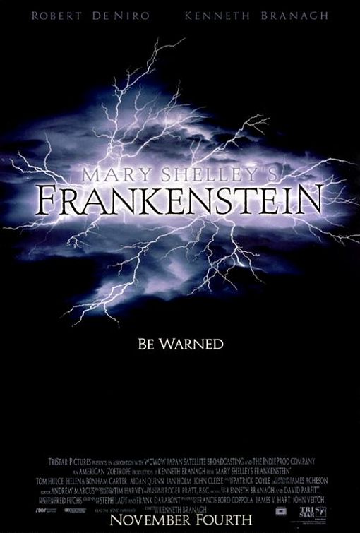 the movie poster: Mary Shelley's Frankenstein (1994) ver1
