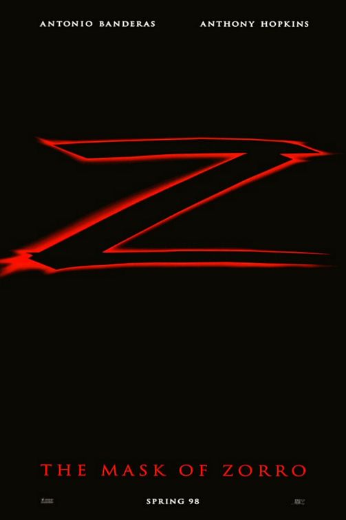 the movie poster: The Mask of Zorro (1998) ver1