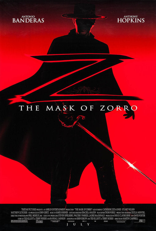 the movie poster: The Mask of Zorro (1998) ver2
