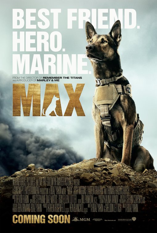 1000 piece jigsaw puzzle for the movie poster: Max (2015)