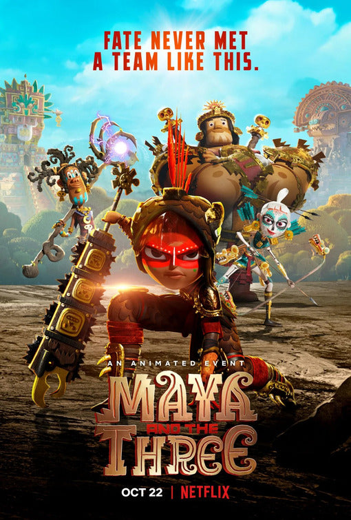 1000 piece jigsaw puzzle for tv poster: Maya and the Three
