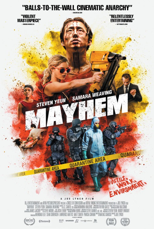 1000 piece jigsaw puzzle for the movie poster: Mayhem (2017) ver3