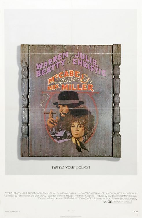 the movie poster: McCabe & Mrs. Miller (1971)