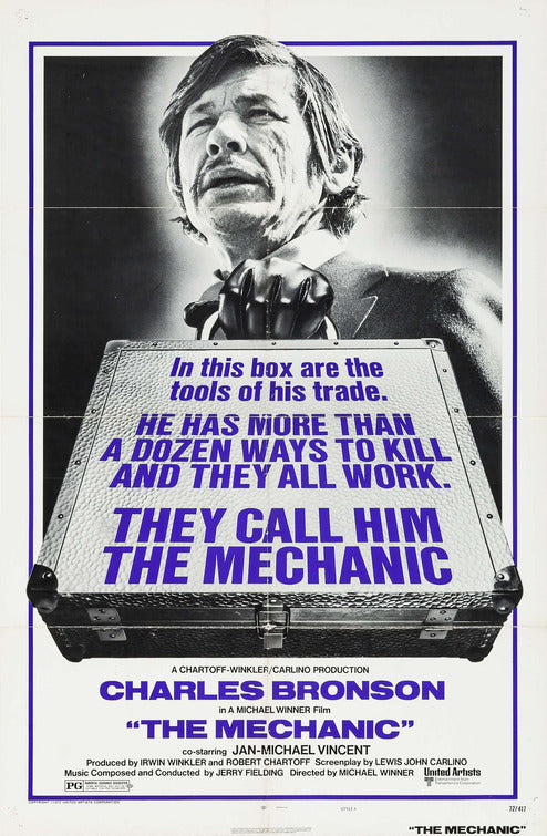 the movie poster: The Mechanic (1972)