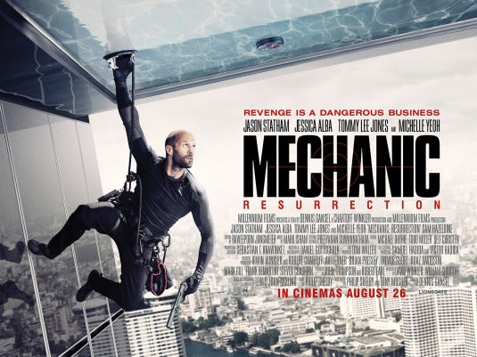 1000 piece jigsaw puzzle for the movie poster: Mechanic: Resurrection (2016) ver3