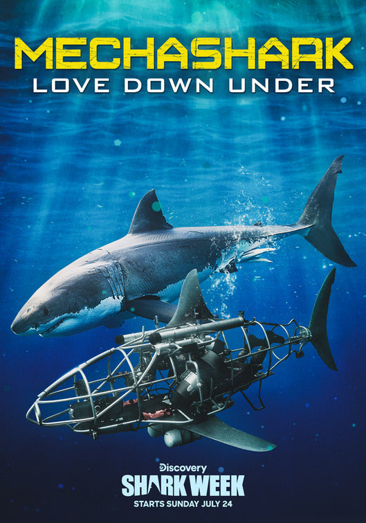1000 piece jigsaw puzzle for tv poster: Mechashark: Love Down Under